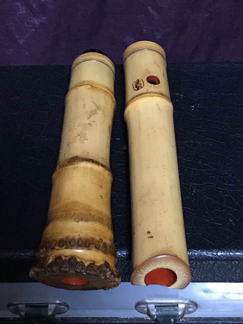 ⭐️ 尺八　琴古流　呂玄銘　銀三線継　約42.5センチ　約340g