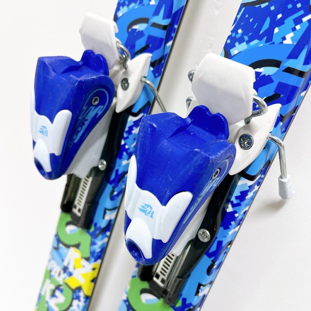 【良品✨送料無料】KAZAMA キッズスキー4点セット 男子 男の子 ブルー