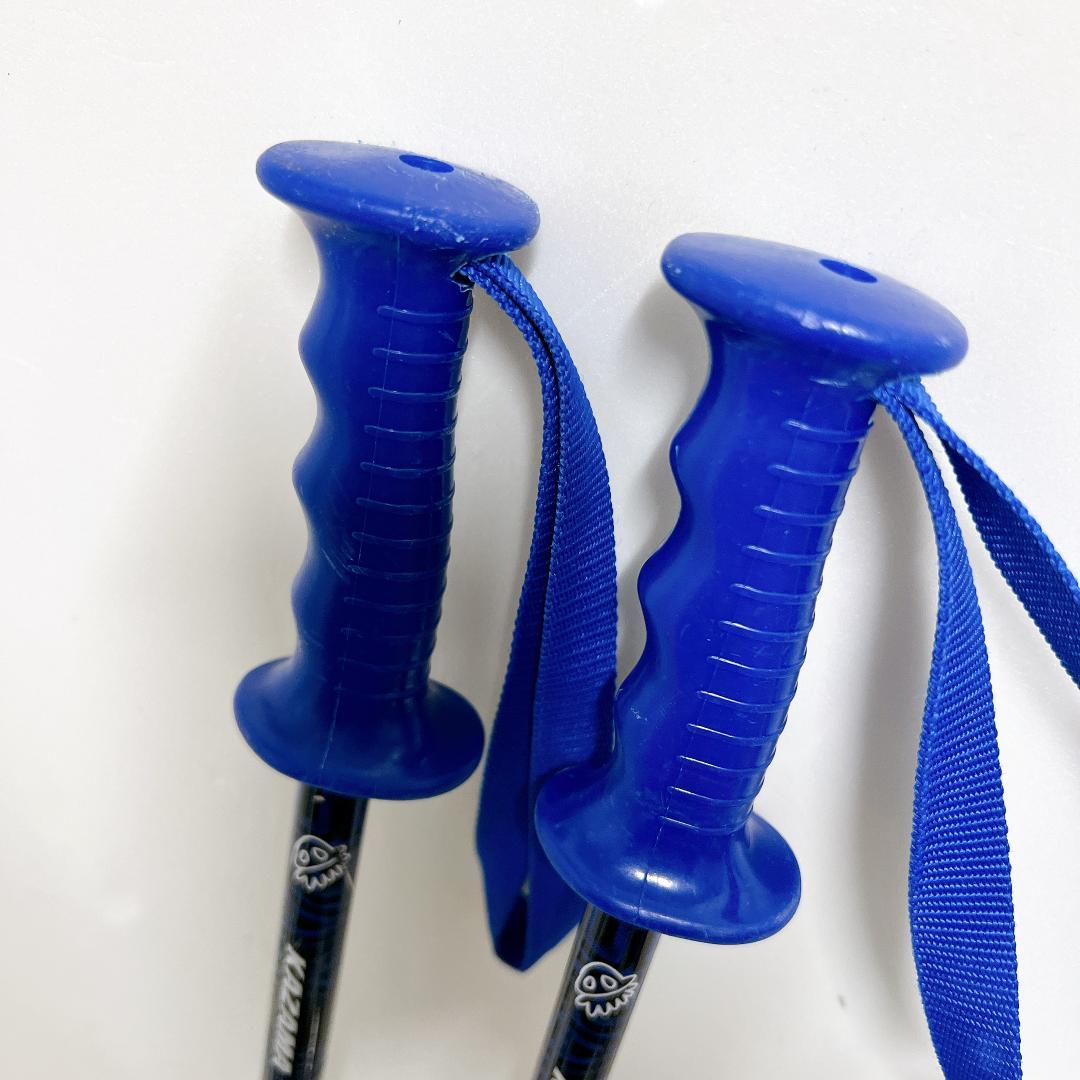 【良品✨送料無料】KAZAMA キッズスキー4点セット 男子 男の子 ブルー