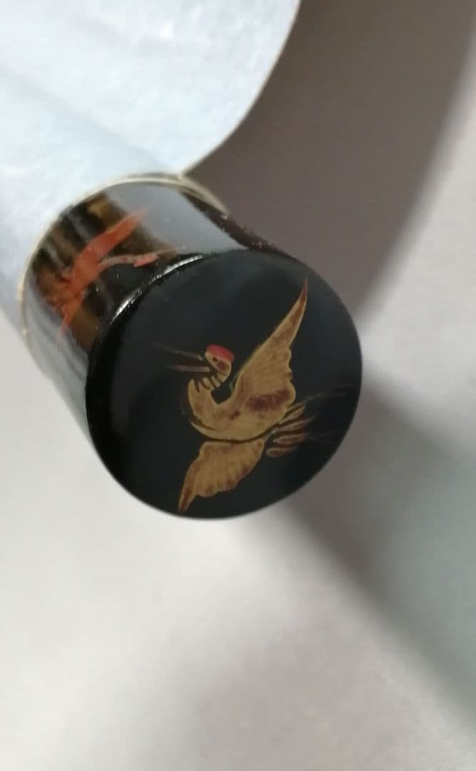 【茶道具】官休庵　木津宗泉筆　梅画賛「千鳥○○三冬録」　 掛け物　軸C99