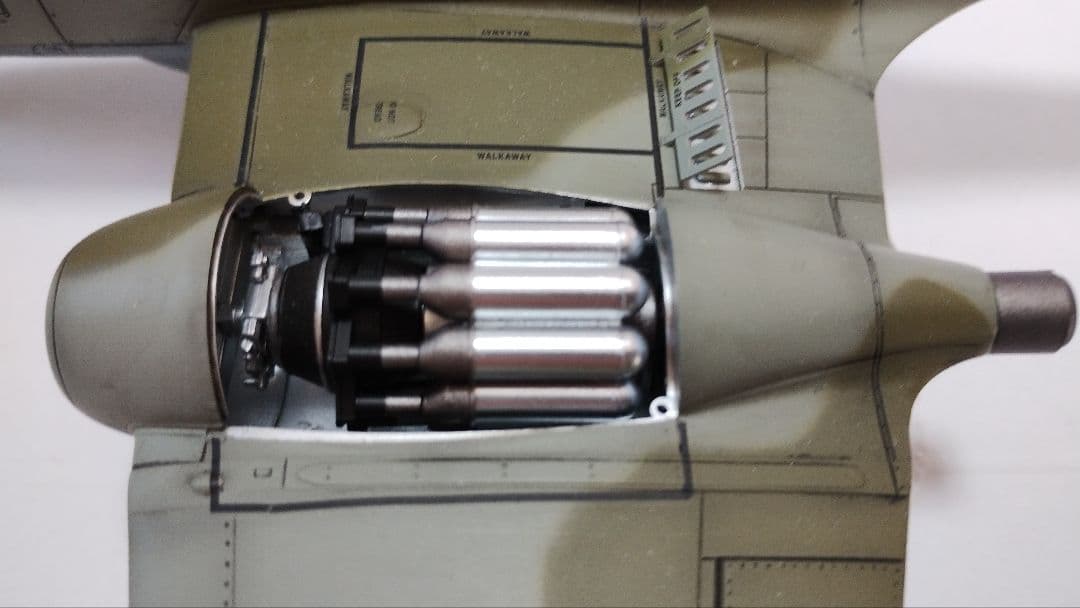 プラモデル完成機　1/48　グロスターミーティアF.3