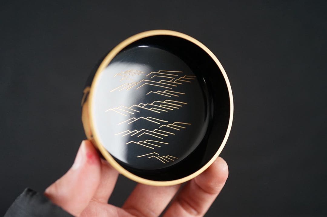 中村宗悦 而妙斎好写 海松貝蒔絵 大棗 共箱 茶道具