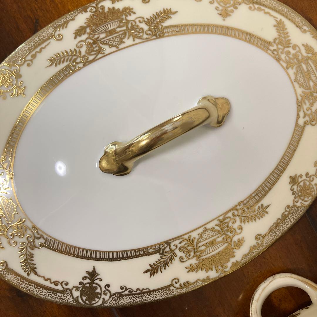 SALE 未使用品　オールドノリタケ　スープチューン　 アンティーク　金彩