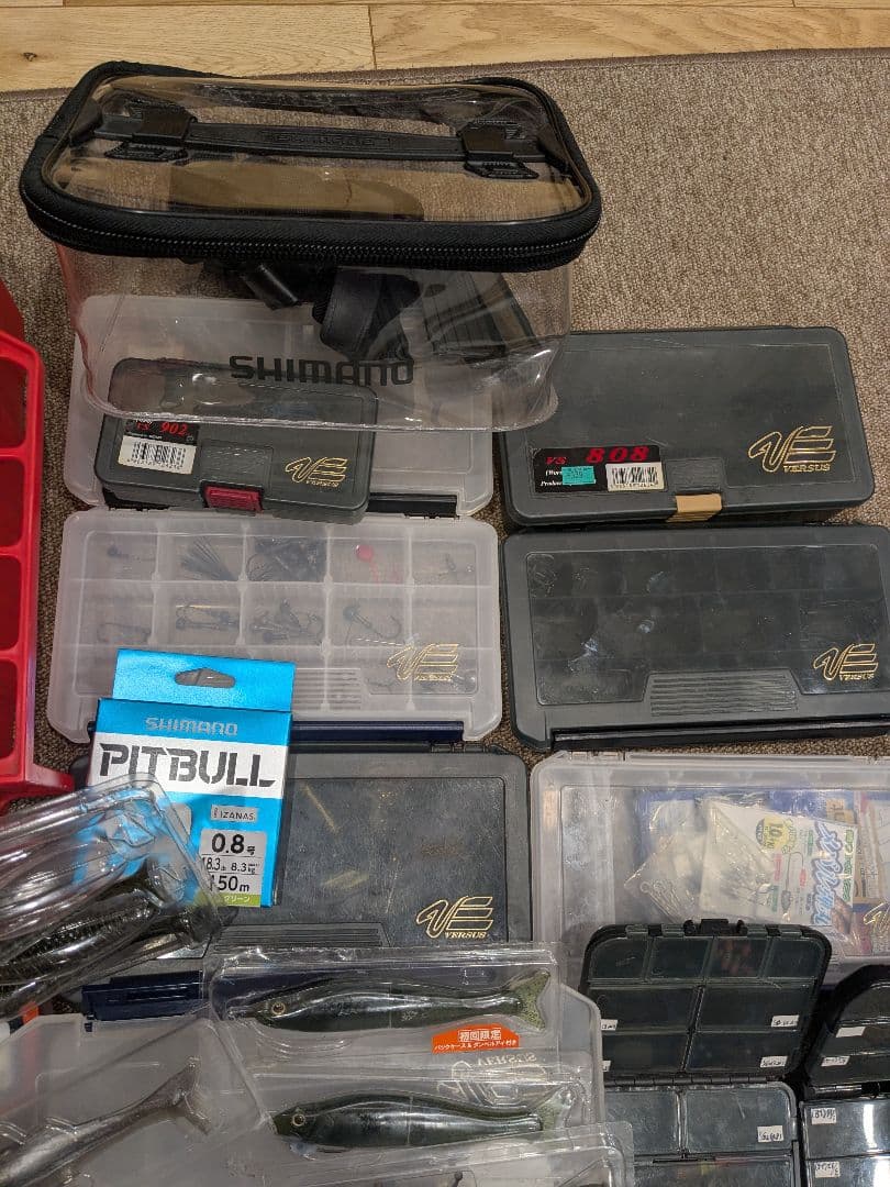 【セール中】バス釣り引退セット　ワーム　ルアー　フック　シンカー　ボックス