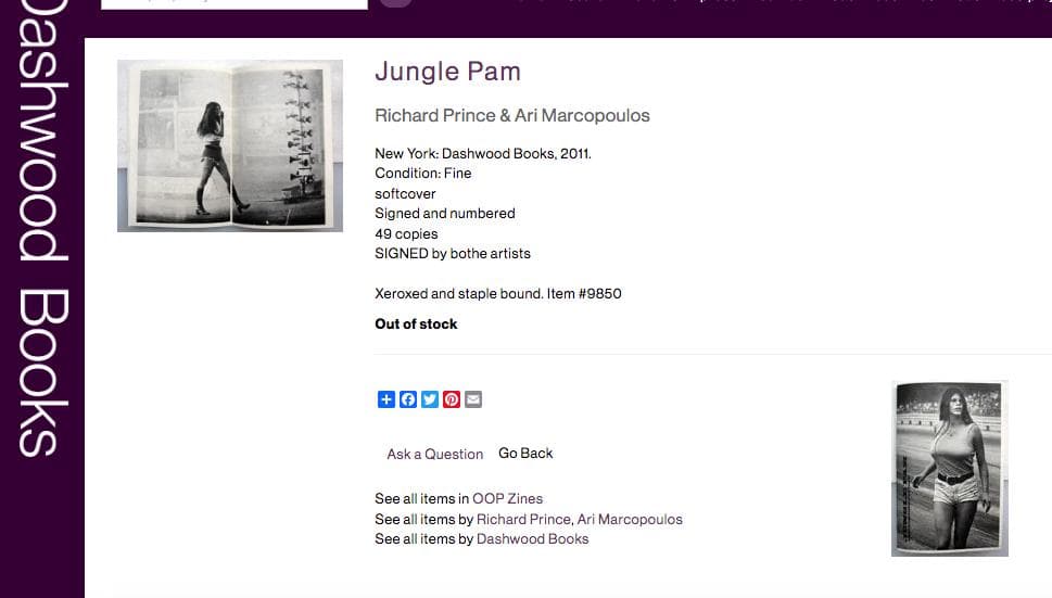 Ari Marcopoulos & Richard Prince ZIN サイン