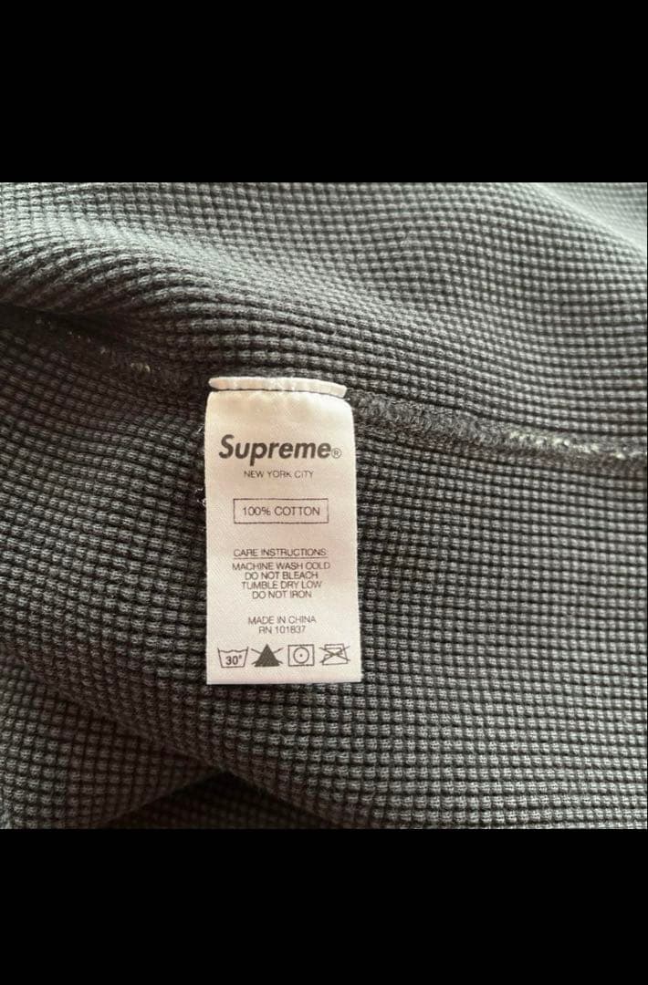 Supreme　ニューヨーク総柄ワッフルサーマル長袖Tシャツ カットソー