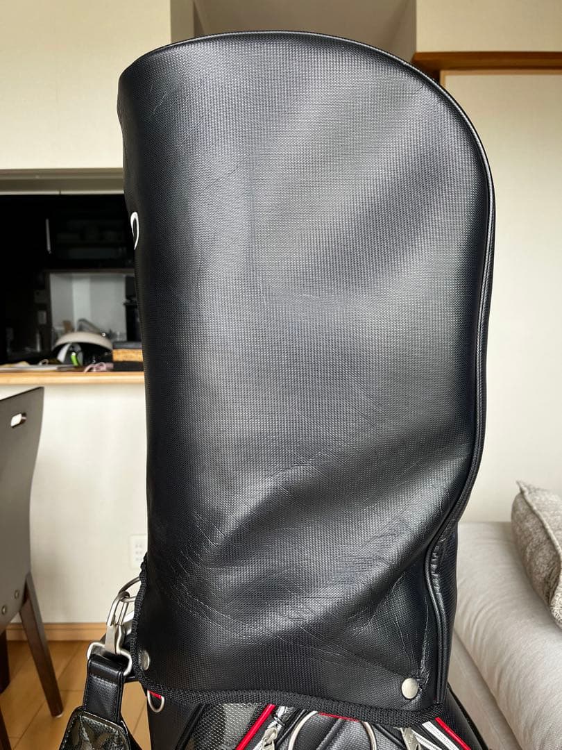 専用　XXIO ゼクシオ キャディバッグ スポーツモデル　レザー調 黒　9.5型