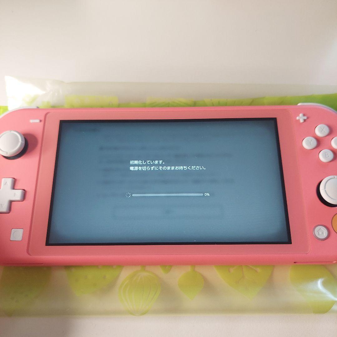 【美品】Switch Lite 本体 コーラルピンク 集まれどうぶつの森 箱あり