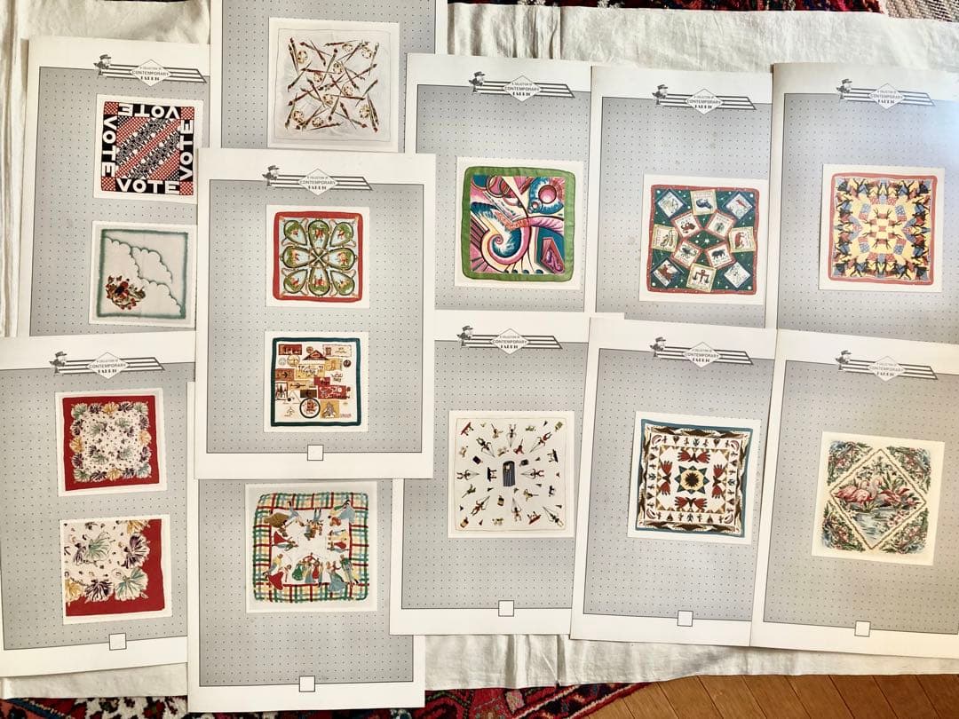 ビンテージスカ-フ写真集資料(7種類102カット77ぺ-ジ+2ペ-ジ)