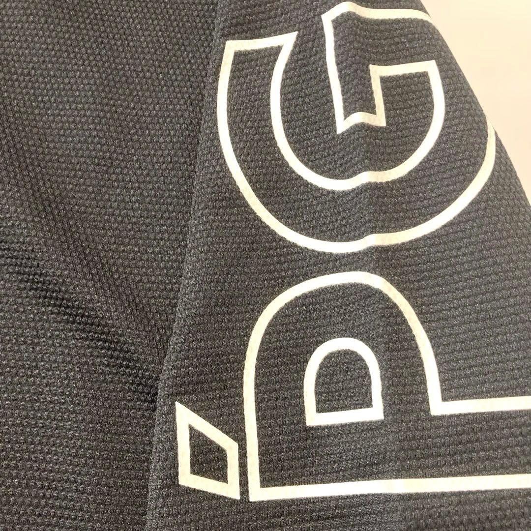 ＊PGG (パーリーゲイツ)メンズ　半袖ハーフジップ　半袖シャツ ブラック