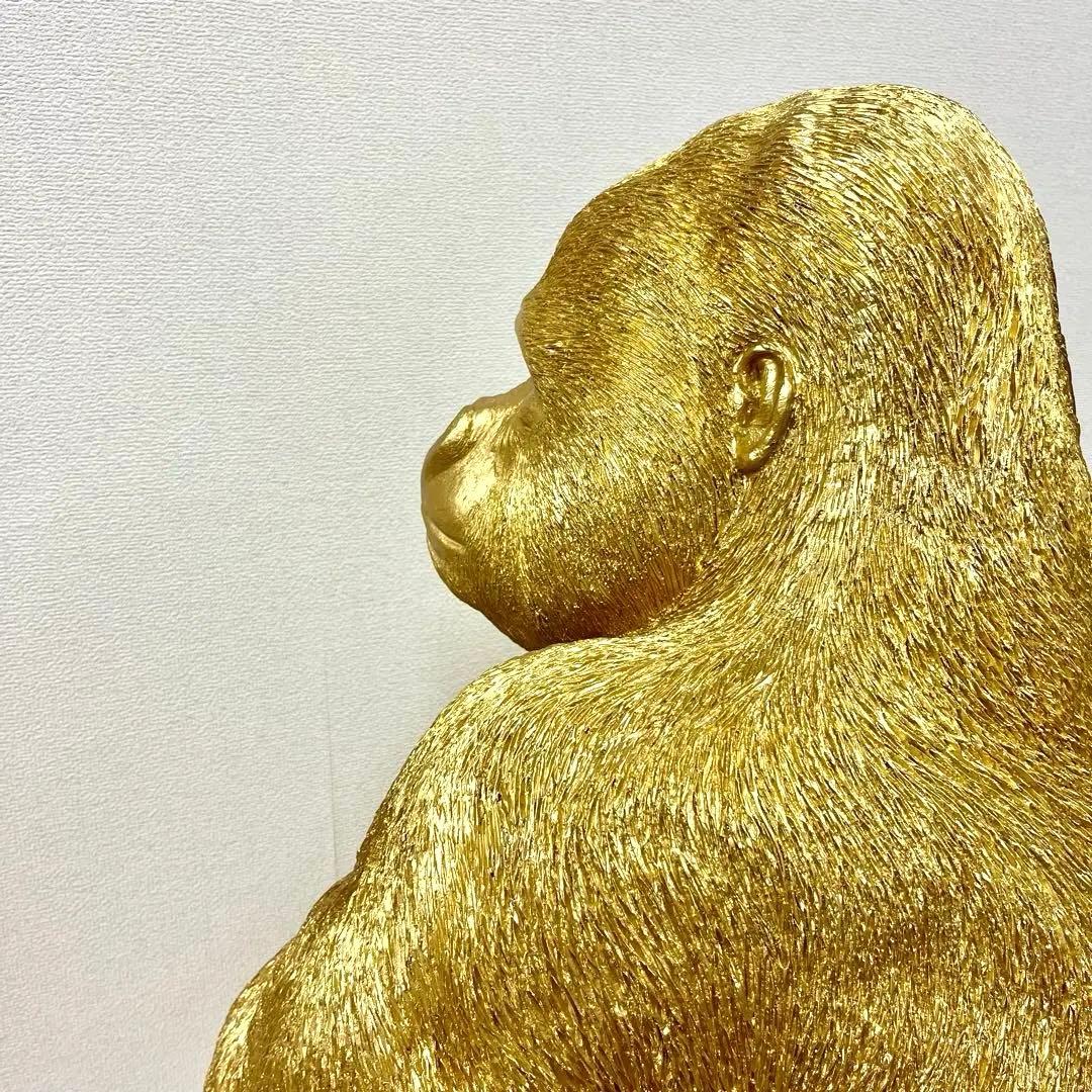 【圧倒的存在感】KARE デザイン ゴリラ オブジェ ゴールド XLサイズ