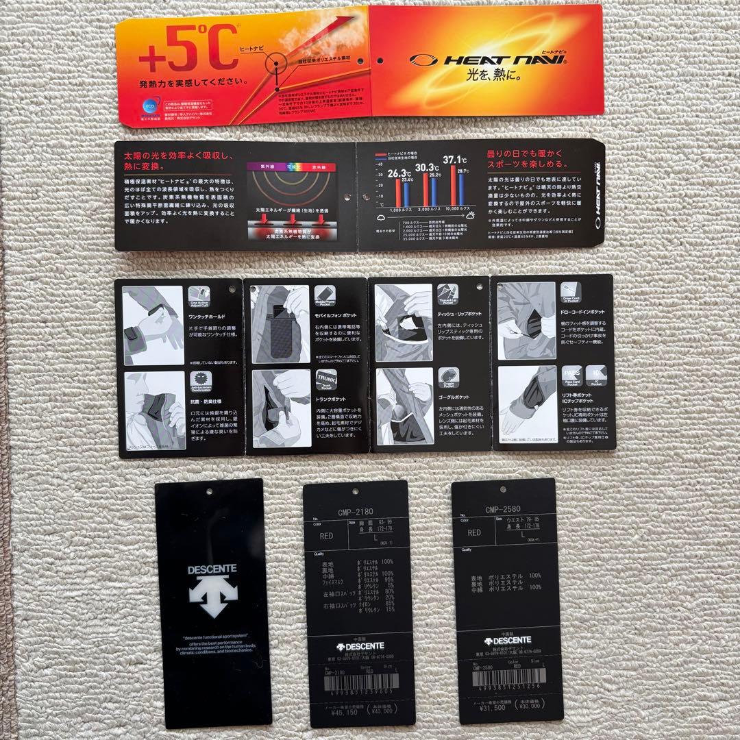 ニャン太郎【美品】DESCENTE スキーウェア上下セット L Move