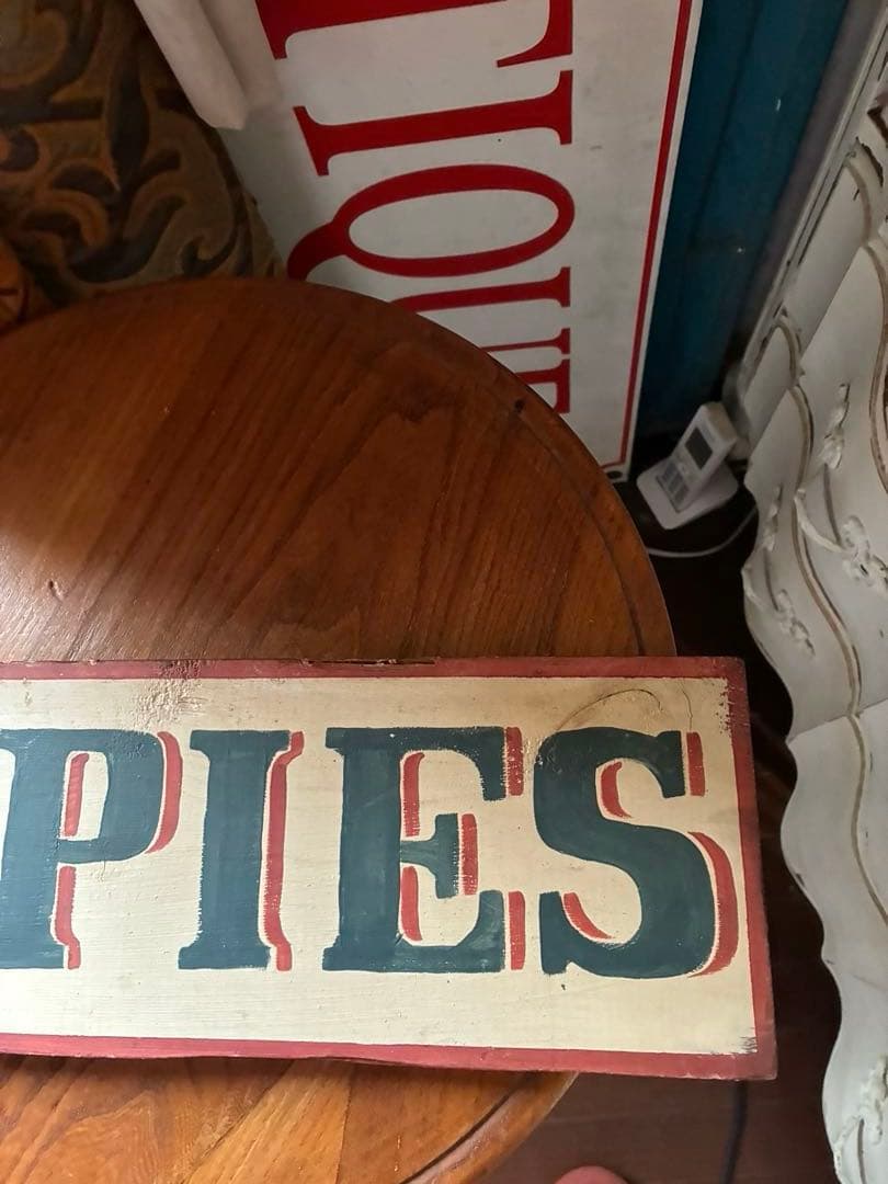 アンティーク　木製　サイン　プレート　看板　BAKED PIESアメリカ