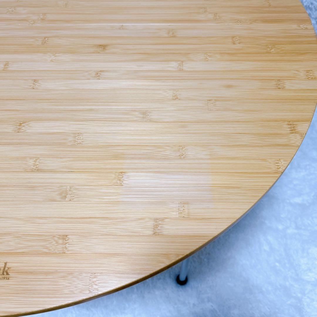 スノーピーク　ローテーブルラウンド　竹　LV-242 キャンプ　人気モデル