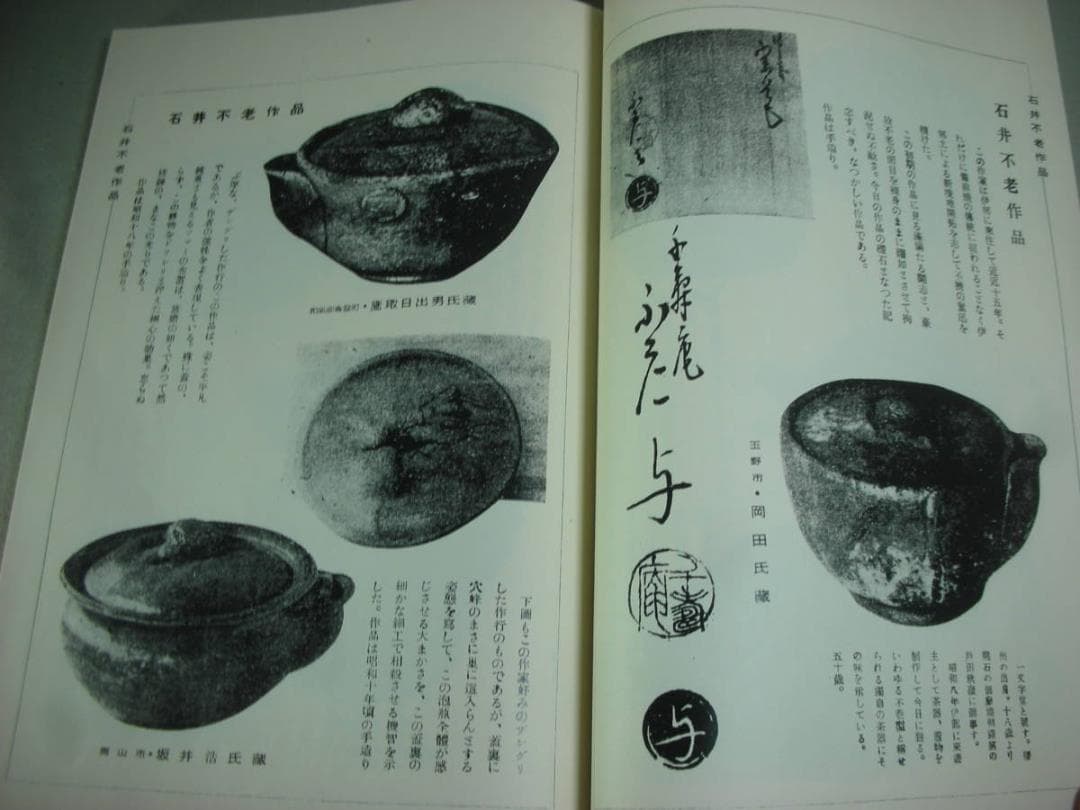 備前焼 泡瓶　名作図録　桂丈三郎 著 :宝瓶急須 煎茶道具 金重陶陽