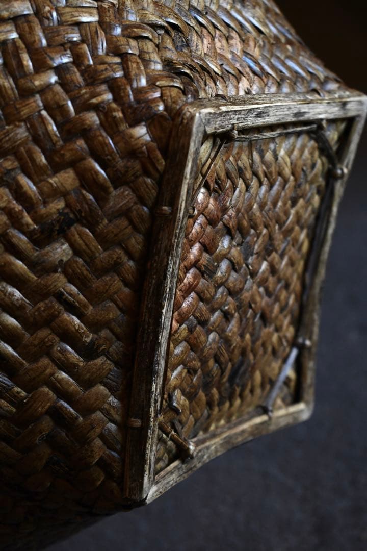 古道具　フィリピン　ルソン島　古籠　民藝　vintage プリミティブ　竹編み