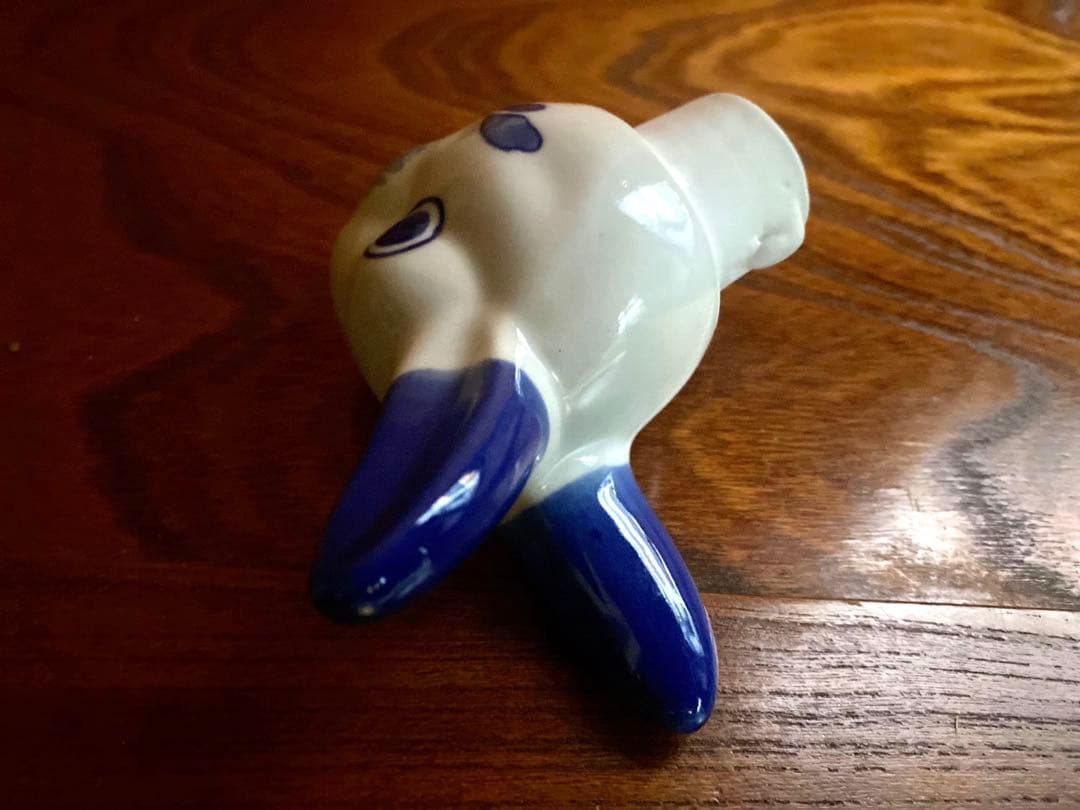 染付うさぎ！愛嬌溢る《青絵兎ティーポット》（検リヤドロヴィンテージ干支ヘレンド