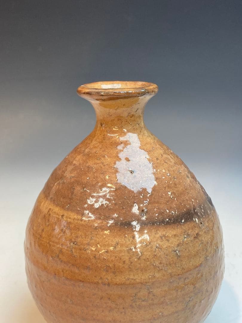 十三代 坂田泥華 作 萩徳利 共箱 酒器