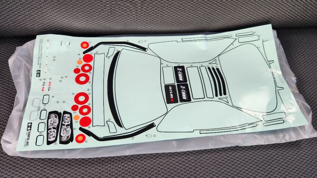 1/10 タミヤ　ニスモ R34 GT-R ボディ　電飾付き　ステッカー残