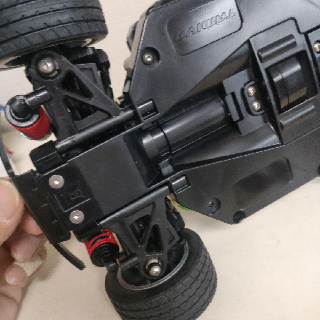 タミヤ MB-01シャーシ、 オプション装備、サーボ、フィアットボディ付き