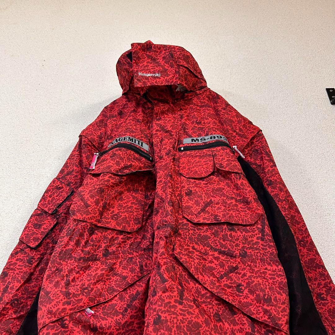 m4136【希少 影道】ギミック スキーウェア スノボーウェア セットアップ L