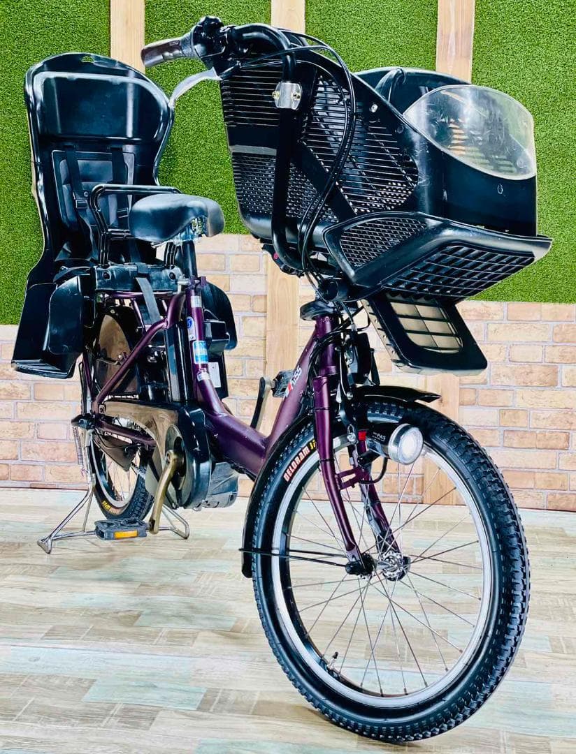 ヤマハ NO 1 ボルドー 大容量 子供乗せ電動アシスト自転車 H1228