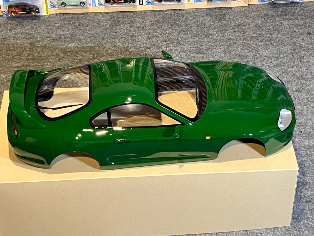 タミヤ ラジコン RC トヨタ スープラ 塗装済スペアボディ レーシンググリーン