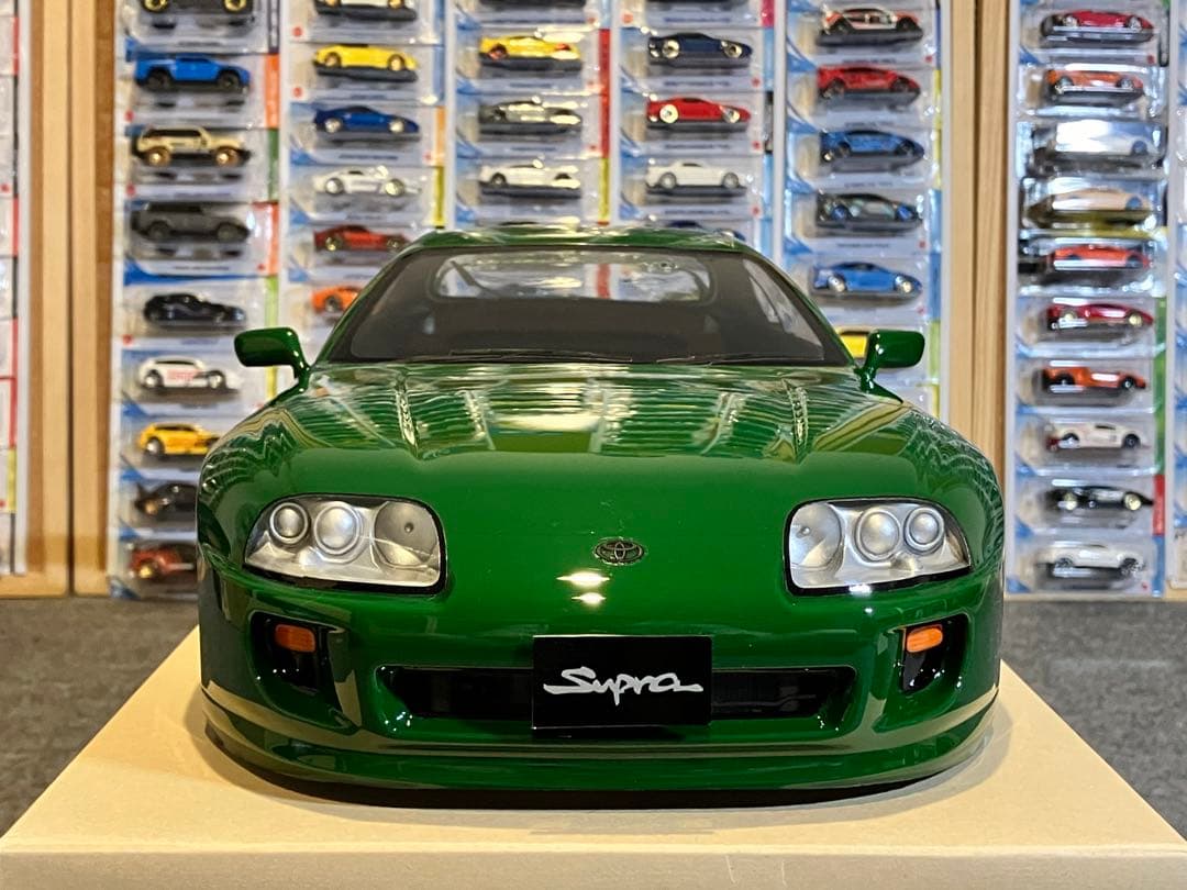 タミヤ ラジコン RC トヨタ スープラ 塗装済スペアボディ レーシンググリーン