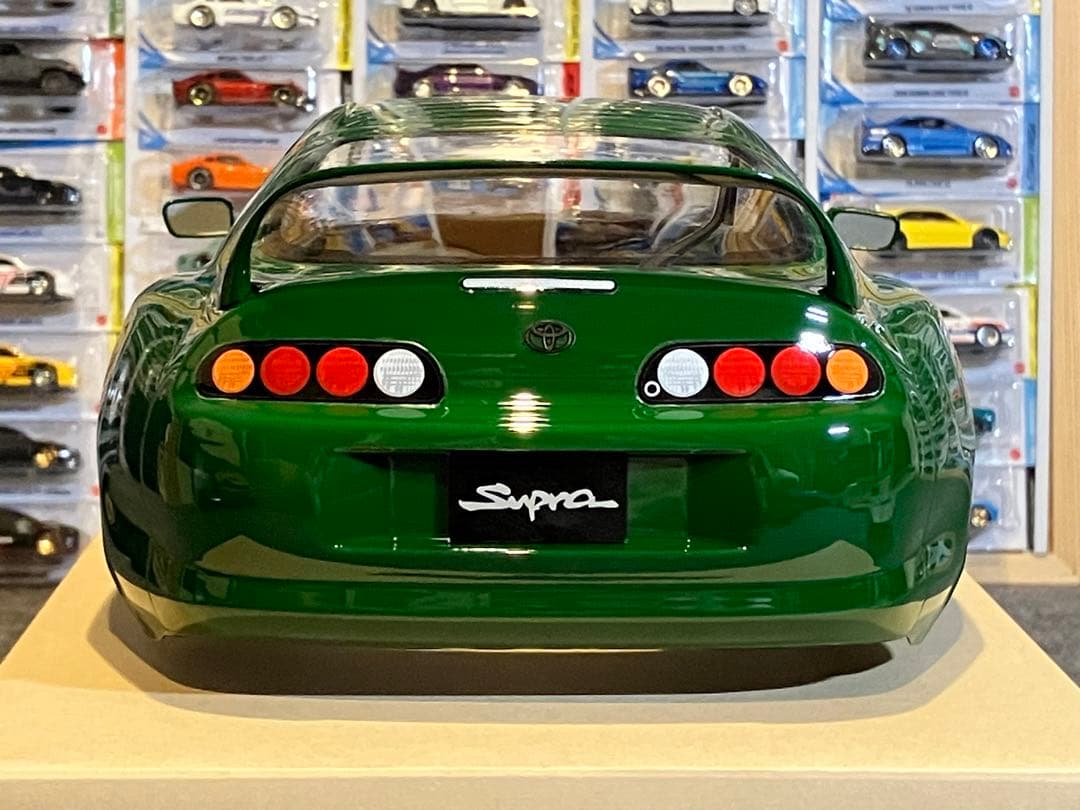 タミヤ ラジコン RC トヨタ スープラ 塗装済スペアボディ レーシンググリーン