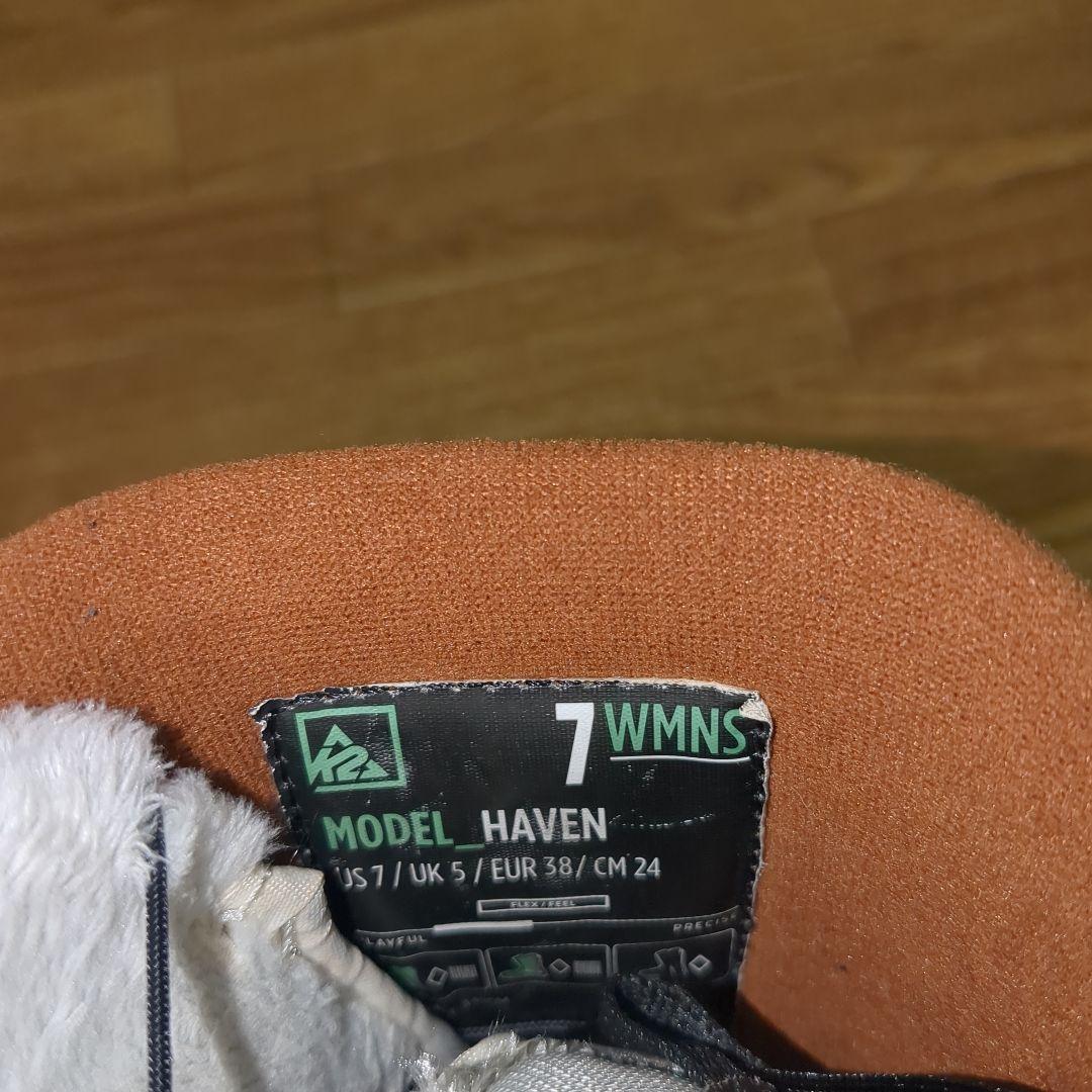 美品　K2 HAVEN ヘブン スノボブーツ 24.0cm BOA レディース