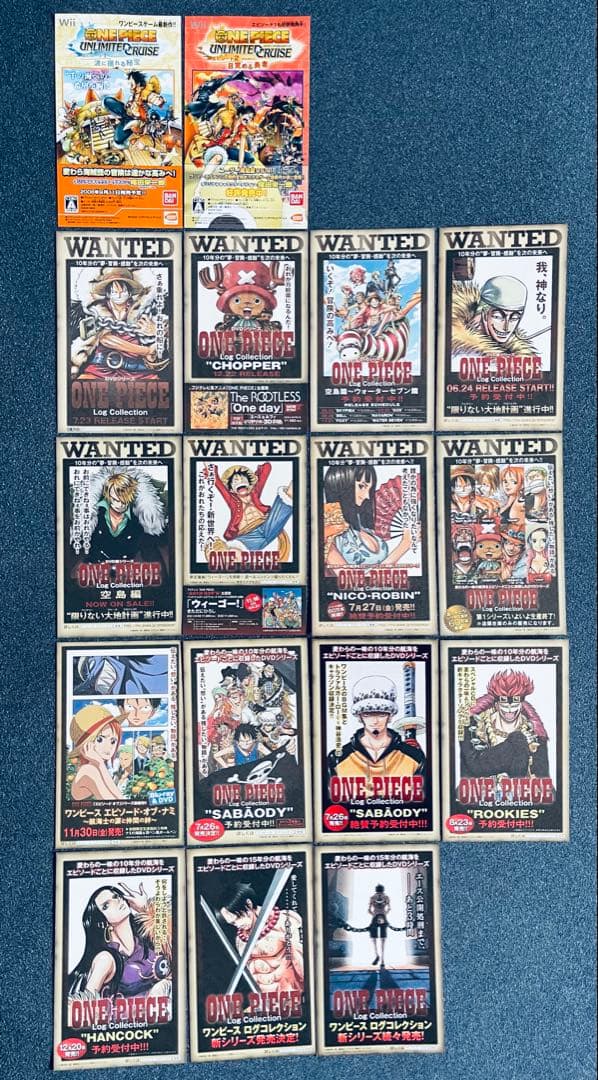 (11) ワンピース　全112巻初版本　帯☆チラシ全巻 ＋ おまけ