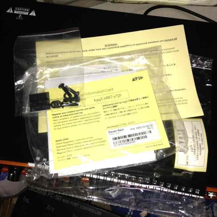 マルチエフェクター！Avid eleven rack!