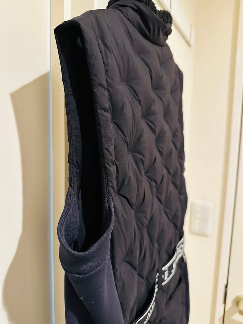 ニッコリ JUN & ROPE ゴルフ ウェア ダウン ワンピース 黒