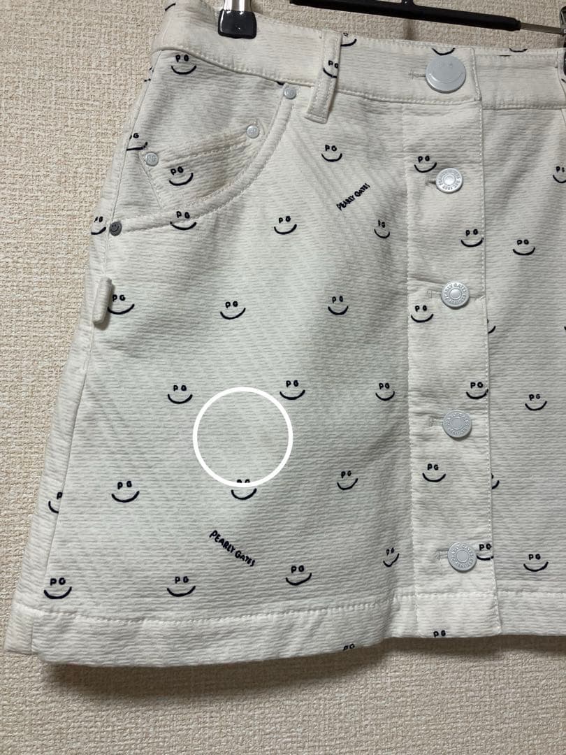 【美品】PEARLY GATES パーリーゲイツ フロントボタンスカート