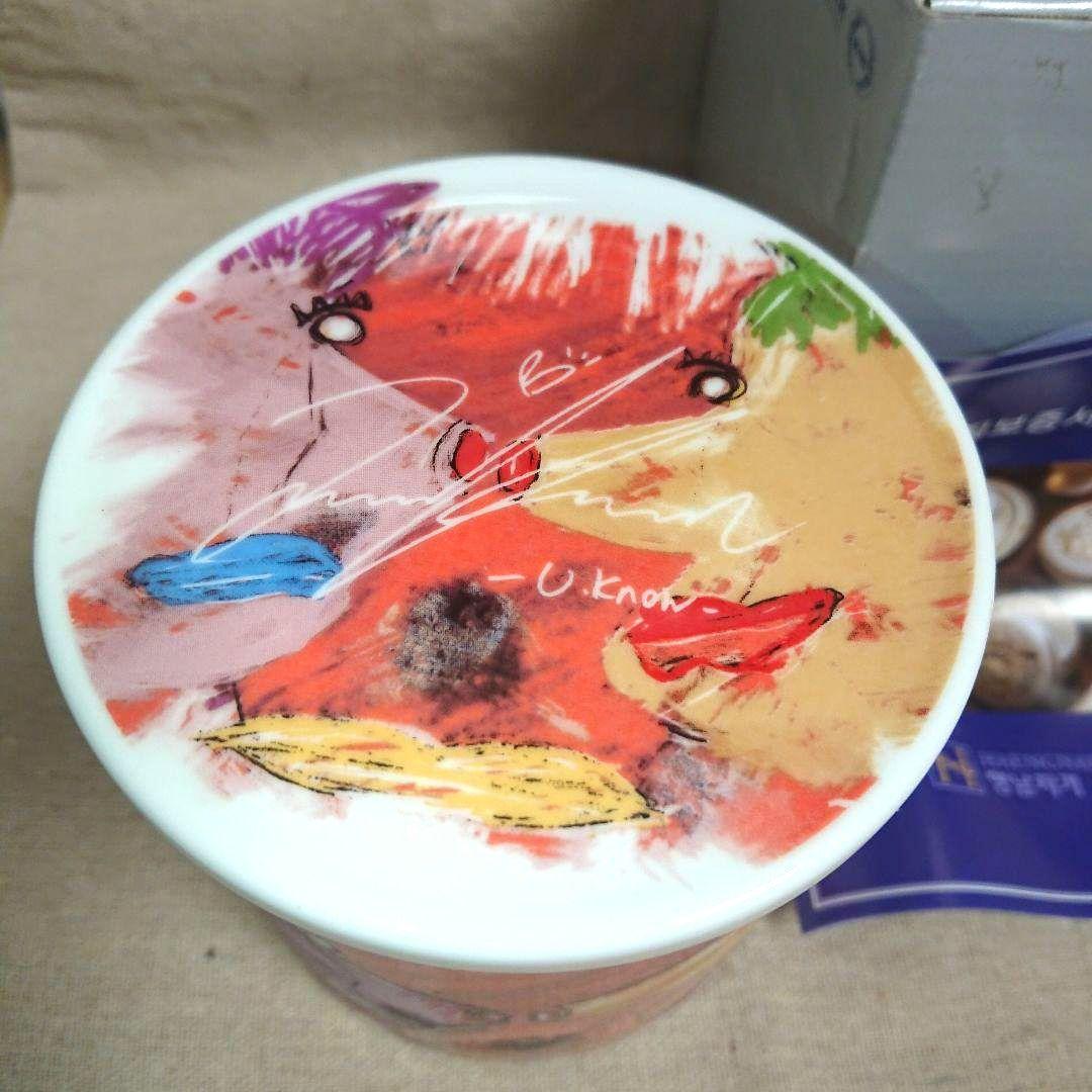 新品 東方神起 ユノ デザイン マグカップ 完売品 サイン入り 光州ビエンナーレ