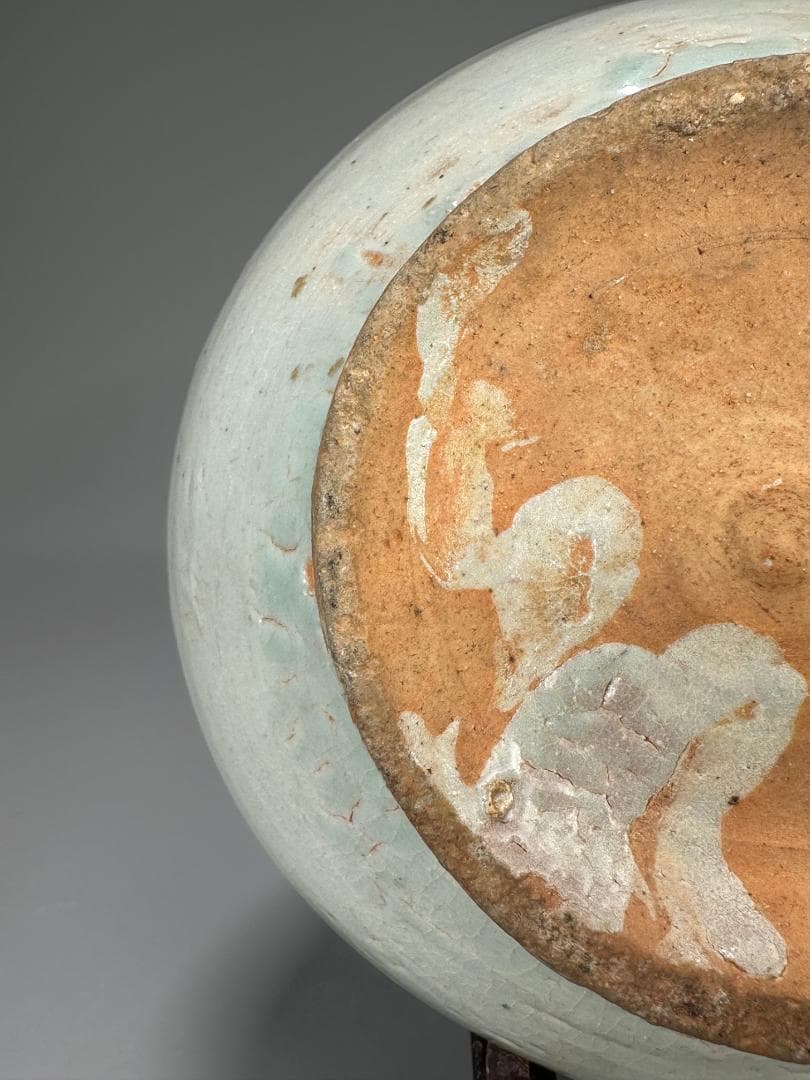 韓国美術　李朝時代　白磁　大徳利　大花瓶　堅手　時代　古物保証　朝鮮古陶磁