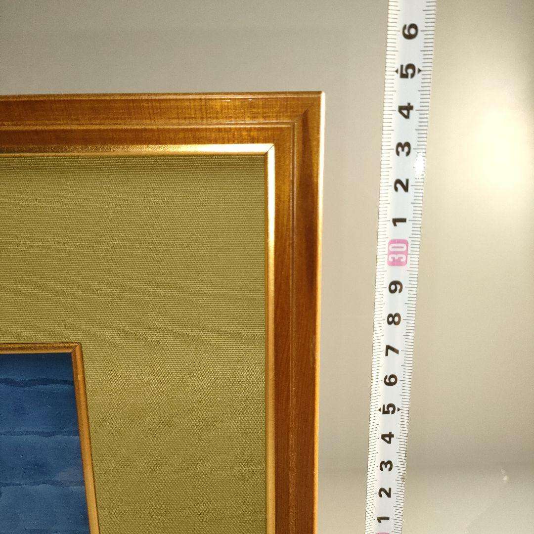 A1321-7/有田焼/源右衛門窯/古伊万里あやめ文陶板額/額装/陶額/