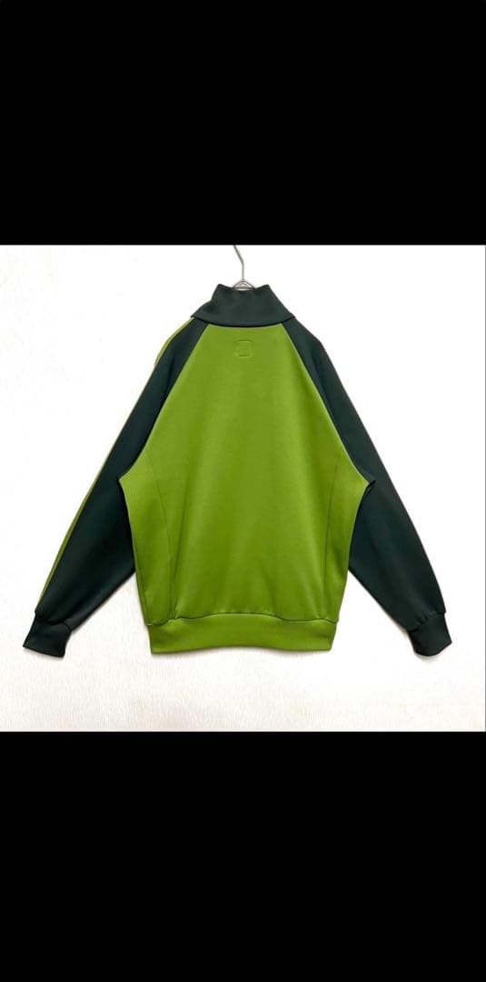 人気カラー adidas トラックジャケット XO グリーン 刺繍ロゴ 古着