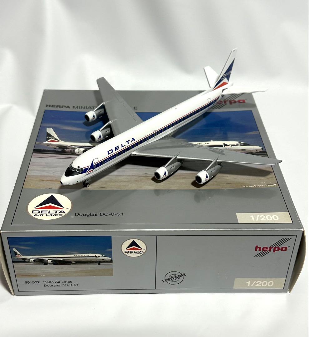 Herpa 1/200 ダグラス DC-8-51 デルタ航空 ダイキャストモデル