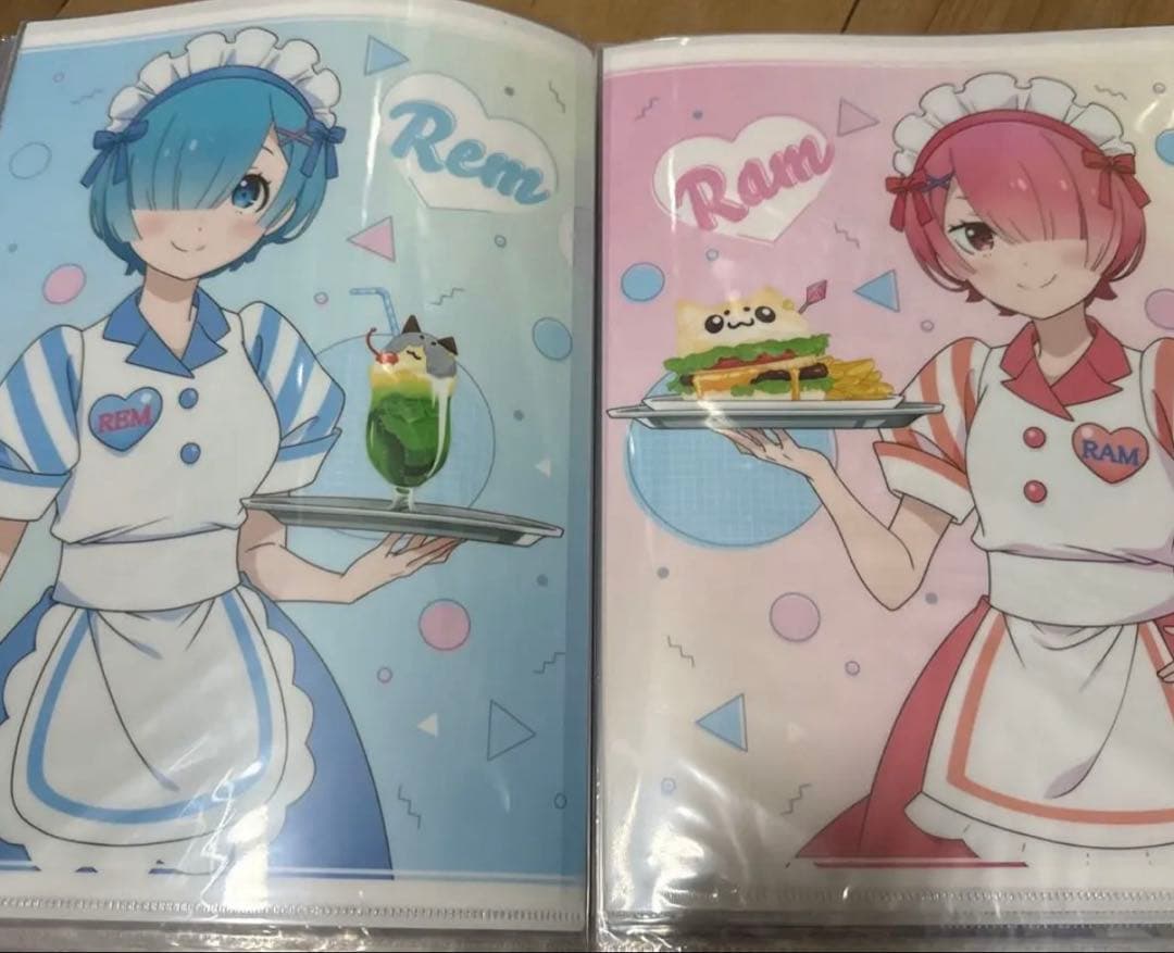 リゼロ　レム　ラム　誕生日　クリアファイルセット
