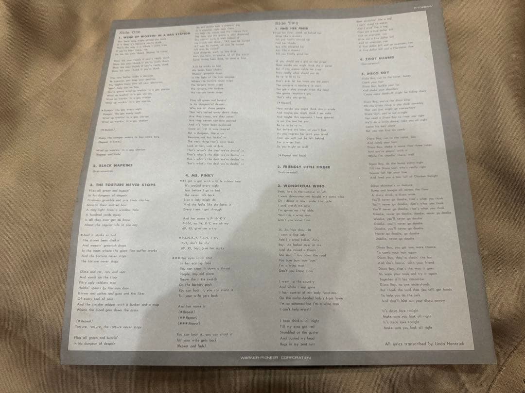 プロモFRANK ZAPPA/ZOOT ALLURES/P10266W LP