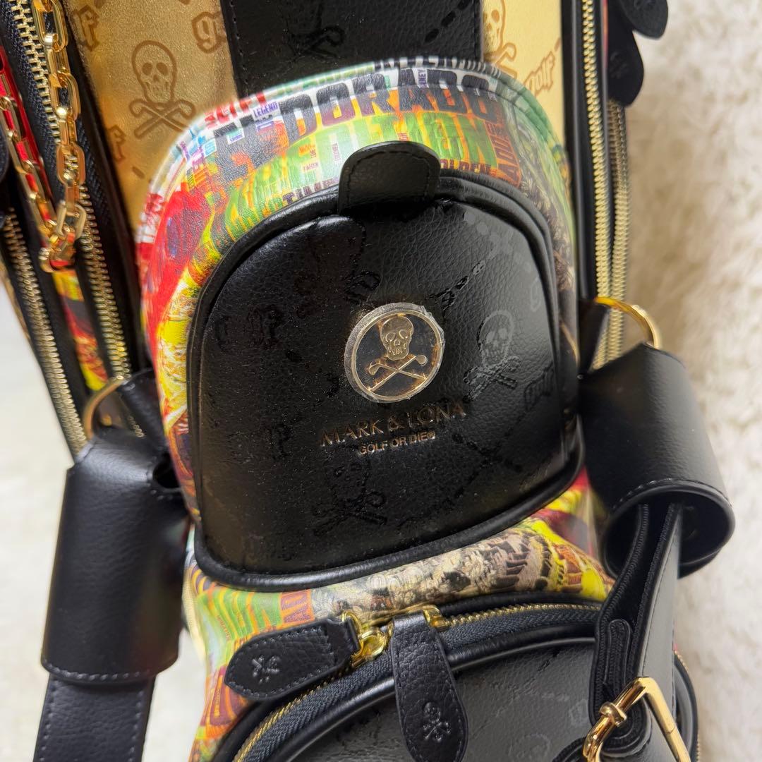【マークアンドロナ】極美品 キャディバック 木村拓哉 総柄 2023