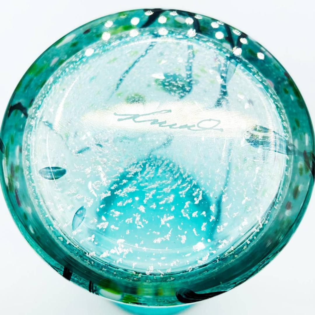 現代の名工 黒木国昭 プラチナ彩象嵌 光琳 花瓶 飾壷 作家物 20.0cm