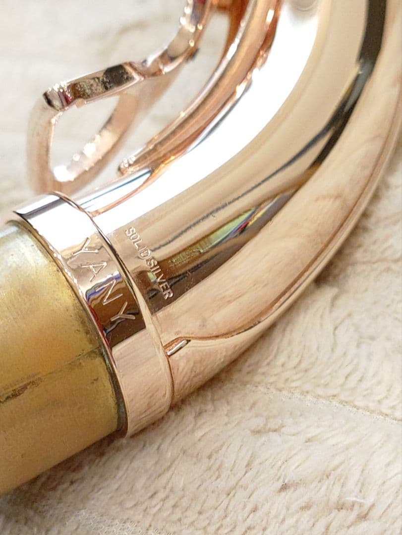 ヤナギサワアルトサックス用ネック　AW3 PGP 総銀製