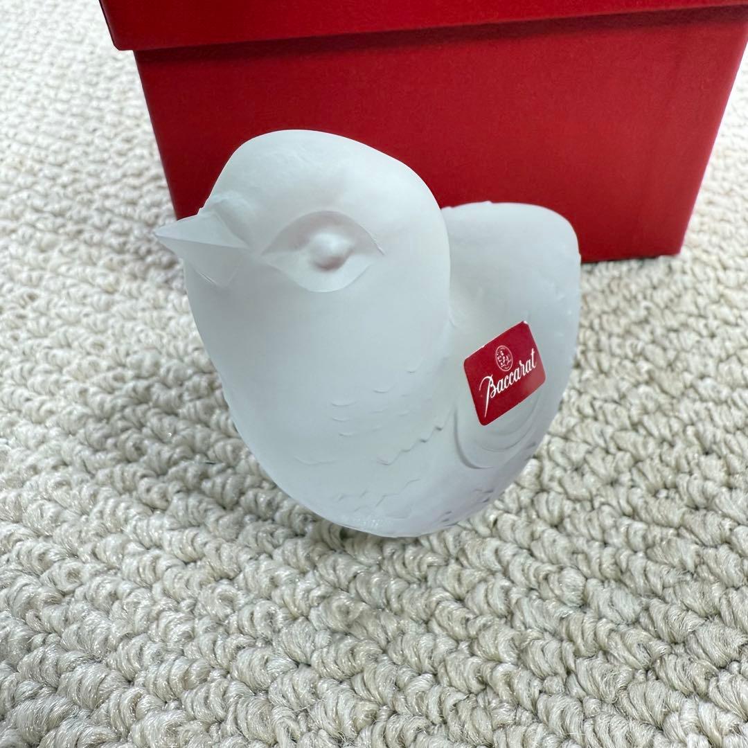 Baccarat ガラス製 鳥の置物 バカラ 鳥 バード フィギュリン ひよこ