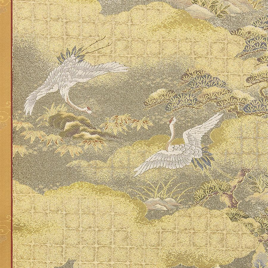 掛軸 高級西陣織 十寿円満図 購入金額100万超 縁起物