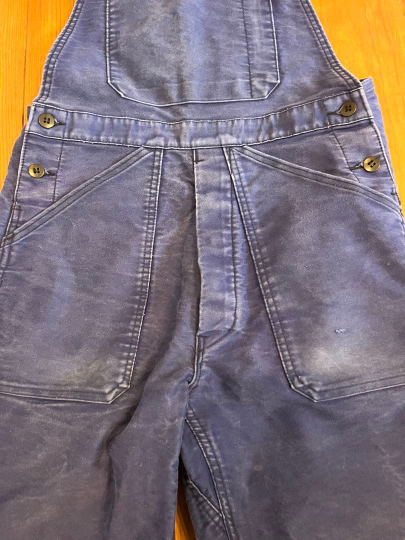 ヴィンテージ　Euro モールスキン　オーバオール