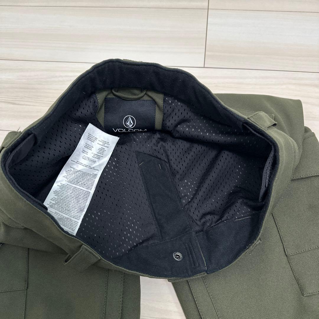 VOLCOM レディース スノーボードパンツ S カーキ