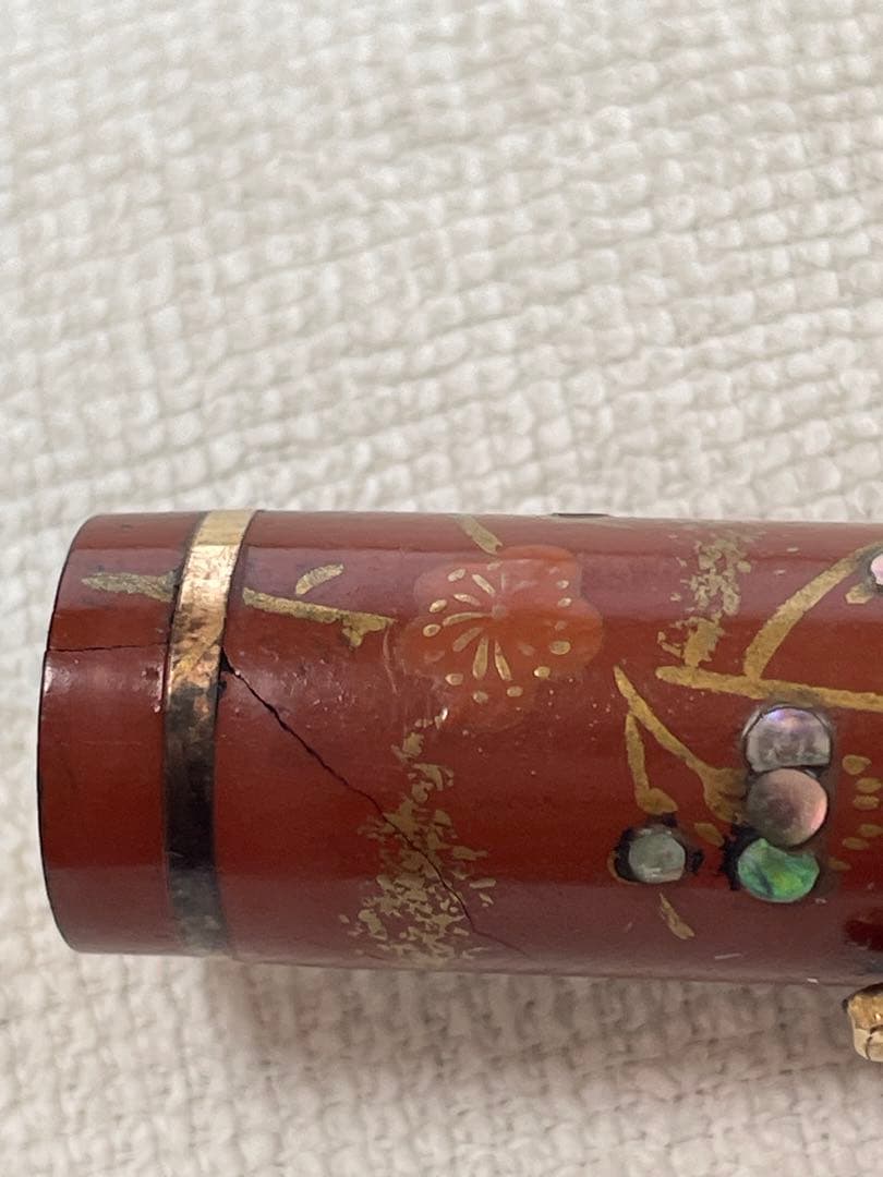 PLATINUM 蒔絵万年筆 梅と鶯　昭和レトロ