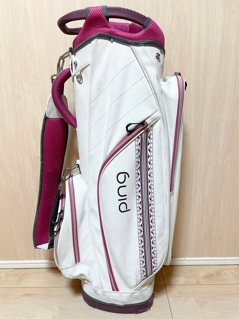 ping G Le キャディバッグ ホワイト/ピンク